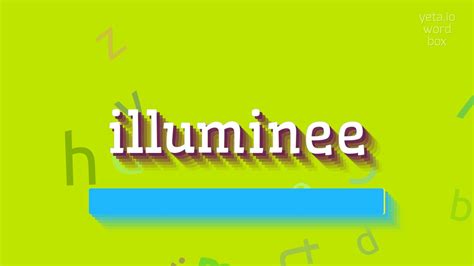 How To Say Illuminee High Quality Voices Youtube
