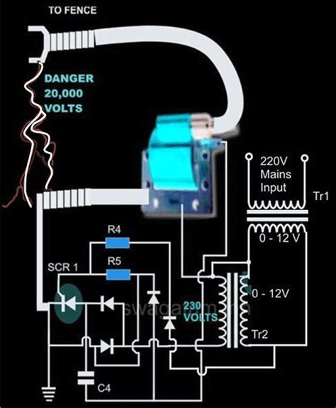 Very helpful sketch of wiring connections that is 'very different' from all others. Circuit Diagram Electric Fence Energiser