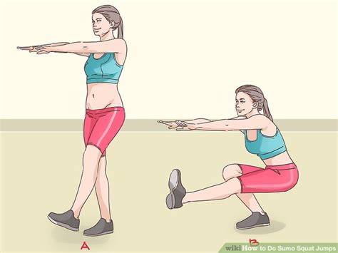 3 Ways To Do Sumo Squat Jumps Wikihow Fitness
