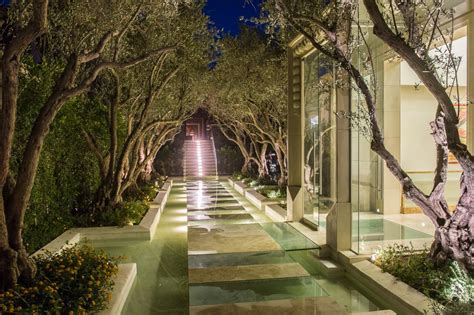 Palazzo Di Amore Beverly Hills Calif Set Behind Three Grand Sets Of