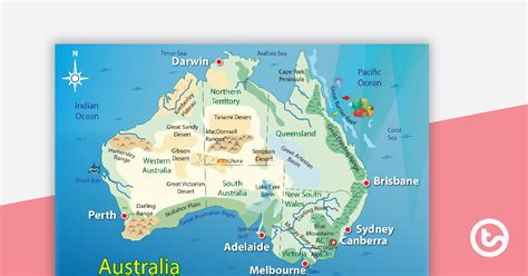 Map Of Australia Landforms Maps Capital