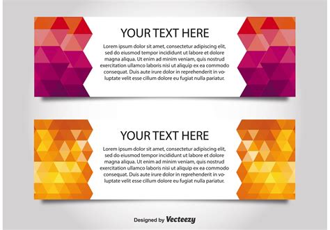 Modern Style Web Banner Templates Download Free Vector Art Stock