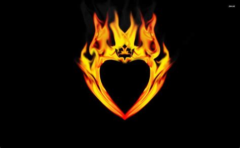 Flaming Heart Hd Wallpaper Windows 10 Hd Wallpaper Hd