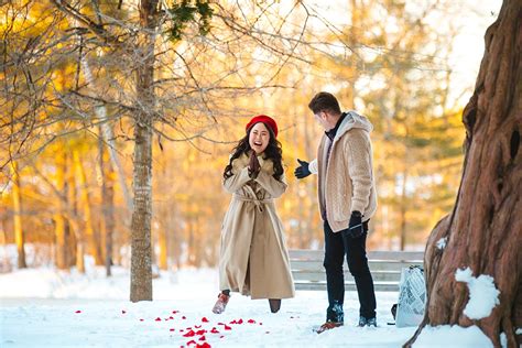 Winter Surprise Proposal Custom By Nicole Photography Adventure