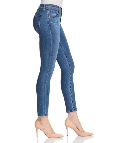 J Brand Denim Mid Rise Skinny Jeans In Lovesick In Blue Lyst