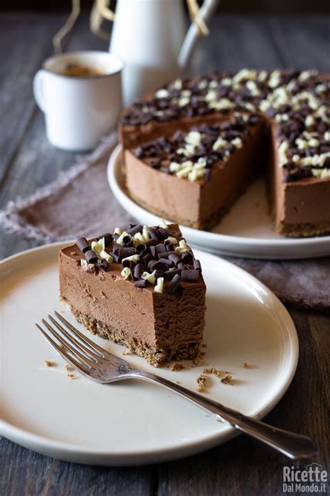 cheesecake al cioccolato fredda ricetta veloce e senza cottura