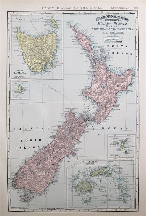 Maybe you would like to learn more about one of these? 1894 Rare Antique New Zealand Map Poster Print Size ...