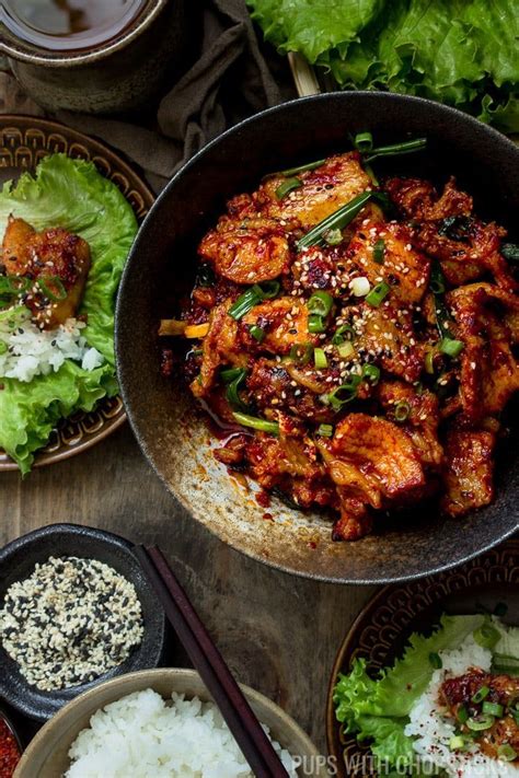 It is especially great with chicken or pork. An easy Spicy Korean Pork Bulgogi recipe made with thin ...