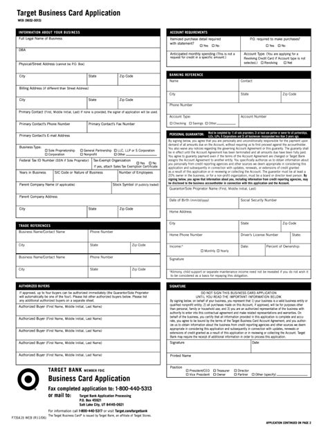 Target Business Credit Card Fill Out And Sign Online Dochub