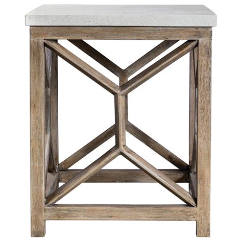 Uttermost Accent Furniture Occasional Tables Catali Stone End Table