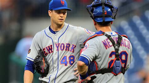 Mets defeat cubs after ace strikes out 8 of 9 in 3 innings before departing. Jacob deGrom Goes the Distance as Mets Top the Phillies ...