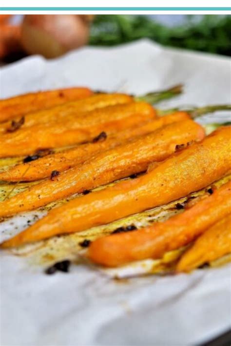 Carottes fanes rôties et confites au four Recette