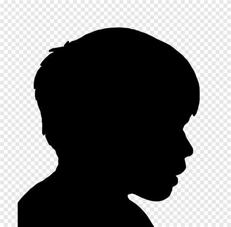 Silhouette Silhouette Child Face Png Pngegg