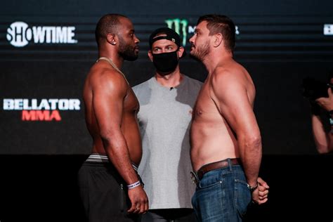 tyrell fortune matt mitrione bellator 262 weigh ins mma junkie