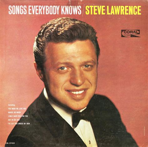 Old Melodies Steve Lawrence Songs Everybody Knows Lp 1960 Lockdown