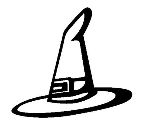 Pages to color halloween for kids to print out. Witch's hat coloring page - Coloringcrew.com