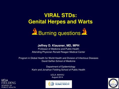 Ppt Viral Stds Genital Herpes And Warts Powerpoint Presentation Free Download Id 9375639