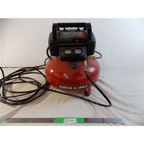 Porter Cable 150psi 6gal Air Compressor With Manual Working