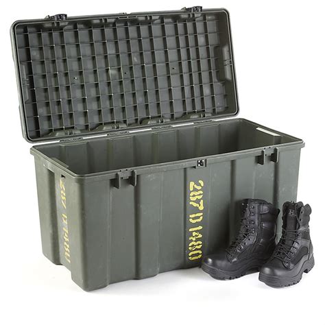 Used Us Military Surplus Hardigg Trunk 625251 Storage Containers