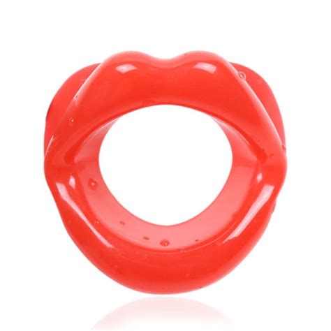 Sm Sex Toys Rubber Opening Mouth Gag Sexy Lips Oral Sex Gag Bondage Restraints Fetish Slave