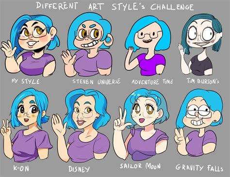 Art Style Challenge Different Art Styles Different Drawing Styles