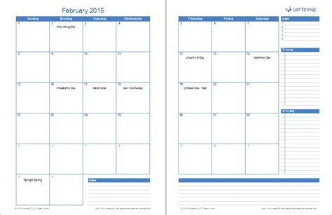 Free Monthly Planner Template Excel