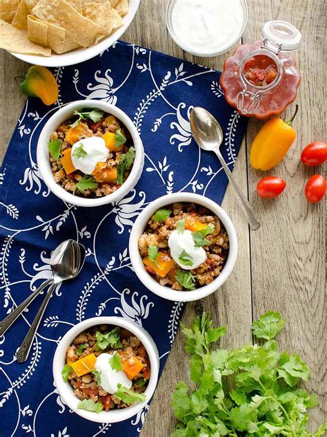 Then i eyed my instant pot. Healthy Instant Pot Turkey Chili with Butternut Squash