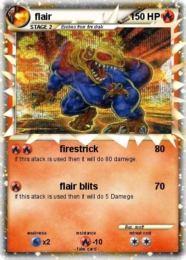Pokémon Flair Firestrick My Pokemon Card