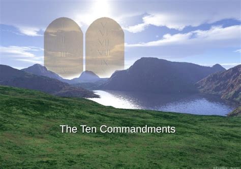Ppt The Ten Commandments The Ten Commandment Commissions Purpose The