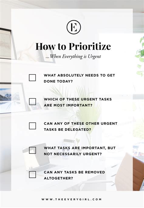 How To Prioritize When Everything Is Urgent The Everygirl