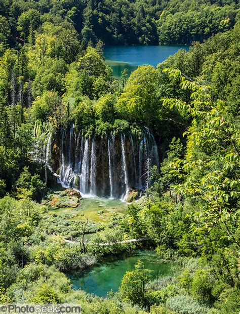 Waterfall Veliki Prstavac Plitvice Lakes National Park Plitvicka