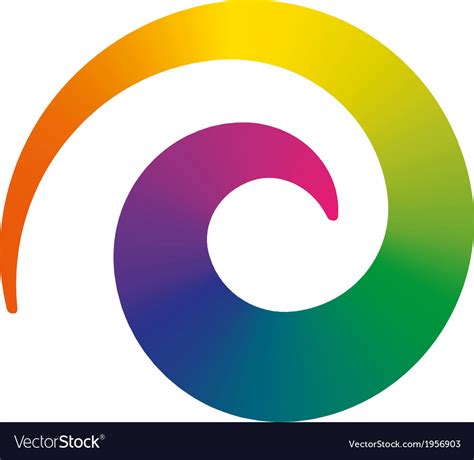 Rainbow Spiral Royalty Free Vector Image Vectorstock