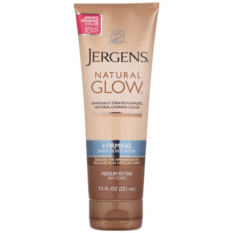 4pk Jergens Natural Glow Sunless Tanning Body Lotion Firming Daily