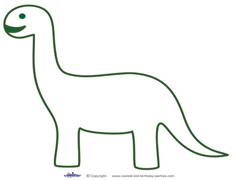 Printable Dinosaur Templates - ClipArt Best