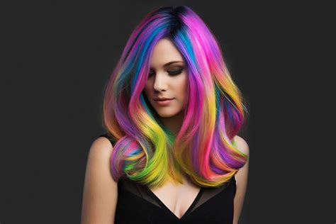 aggregate 81 rainbow colour hair super hot in eteachers