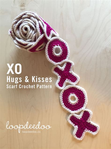 xo hugs and kisses scarf crochet pattern etsy scarf crochet pattern crochet crochet patterns
