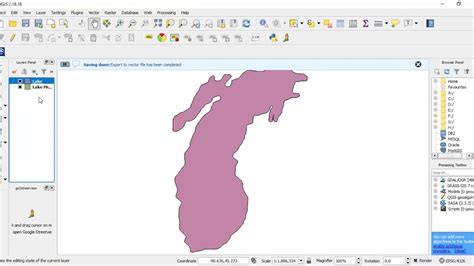 Kml To Shapefile Using Qgis Youtube