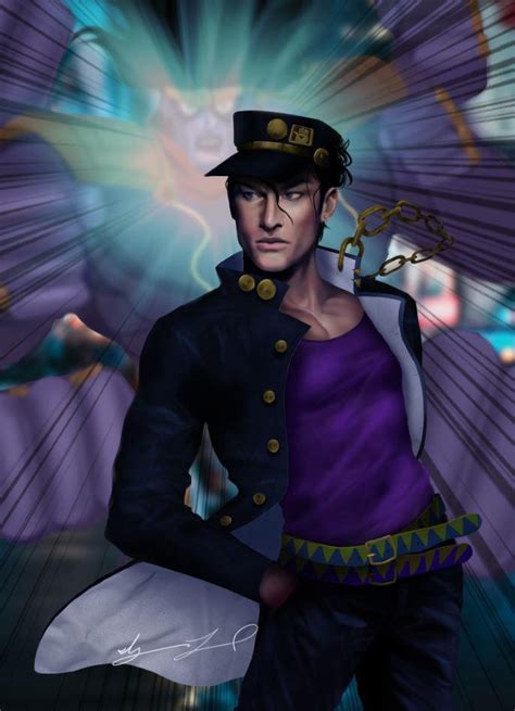 Fanart Ive Finally Finished My Painting Of Jotaro Rstardustcrusaders