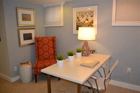Basement home offices bring along with them a multitude of advantages, and most importantly, they manage to clearly define your workspace and separate it from the rest of the home. Basement Office - Contemporary - Home Office - denver - by ...
