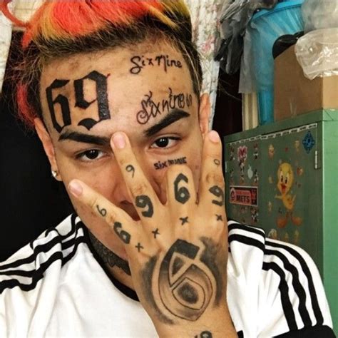 Pin By Trapcentral On Bae 6ix 9ine Face Tats Sixnine Rapper