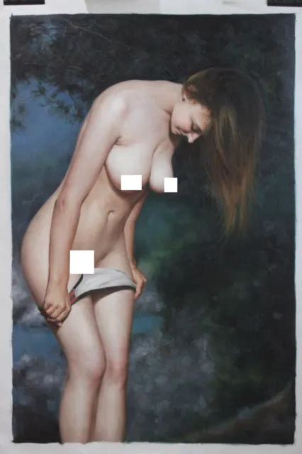 FEMME NUE INTÉGRALE tableau peinture huile sur toile nude female oil