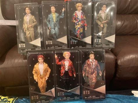 Please Message Me Before Buying To Confirm Bts X Mattel Set Of All 7 Members Suga Rm Jin