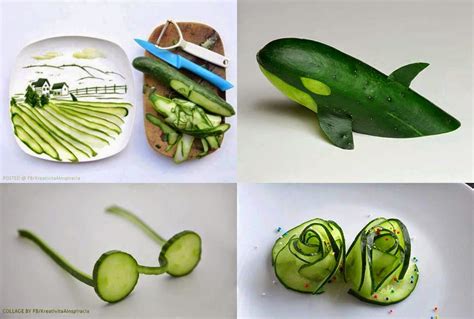 Some Amazing Decorations On Cucumber Shapes Of A Cucumber