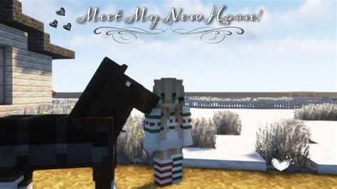 Meet My New Horse Minecraft Equestrian Roleplay Youtube