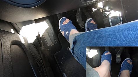Pedal Pumping 80 Driving Vw Up With Converse Onestar Barefoot Youtube