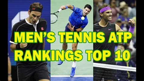 2021 Mens Tennis Atp Rankings Top 10 Youtube