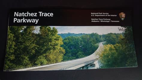 Official Nps Brochure Natchez Trace Parkway Information Map Guide