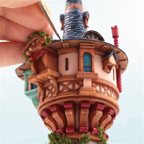 Close Up Of Rapunzel Tower From Tangled Scale Model I Recently