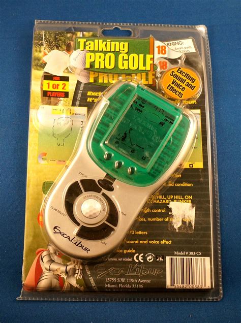 Pro Golf Excalibur Talking Electronic Handheld Video Game Course Club