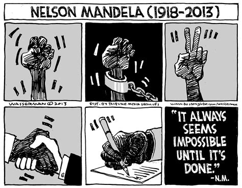 Editorial Cartoon Nelson Mandela